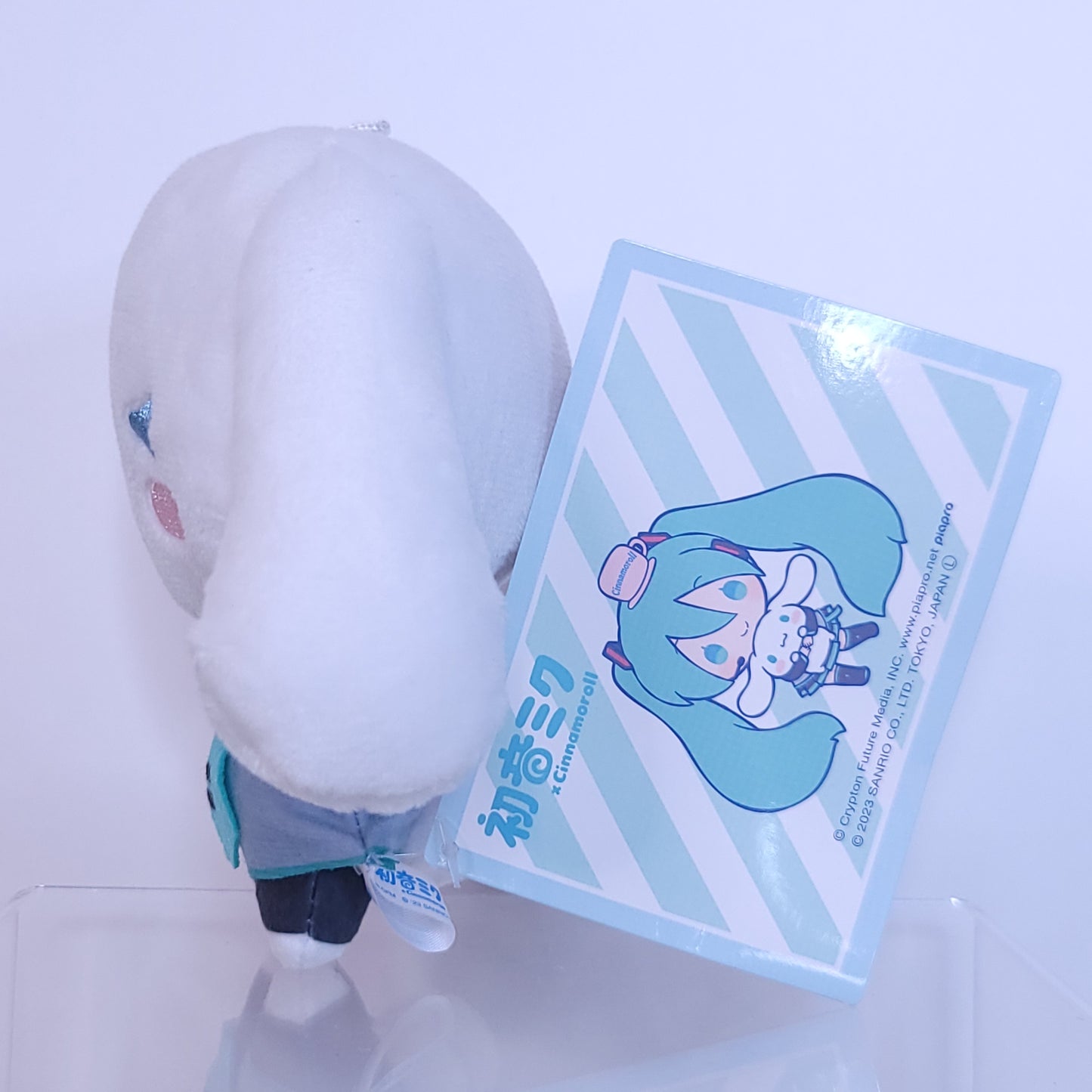 Hatsune Miku x Cinnamoroll Small Keychain Plush (Cinna Wink Ver)