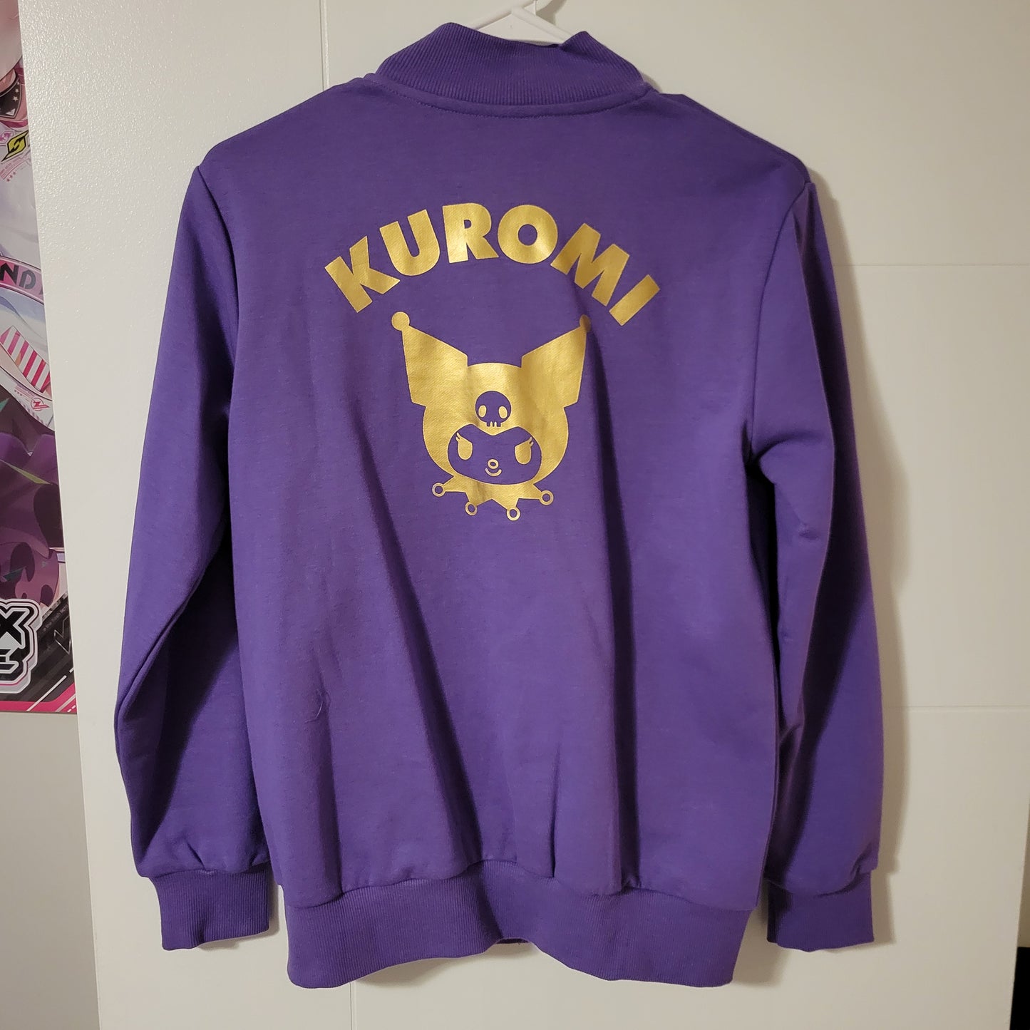 Purple Kuromi Zip Up Track Jacket Sweater