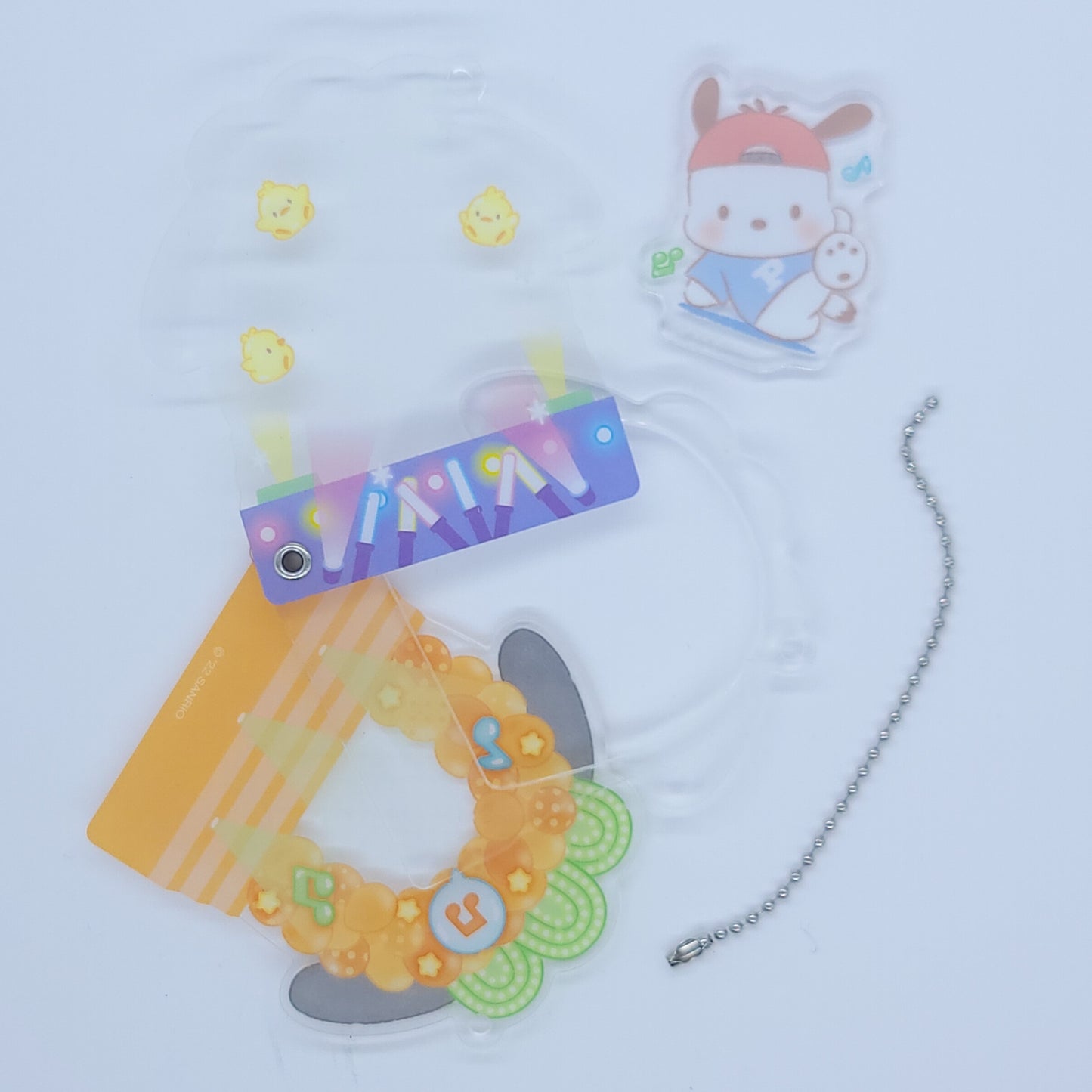 Sanrio Pochacco Idol Stage Design Shaker Charm Keychain