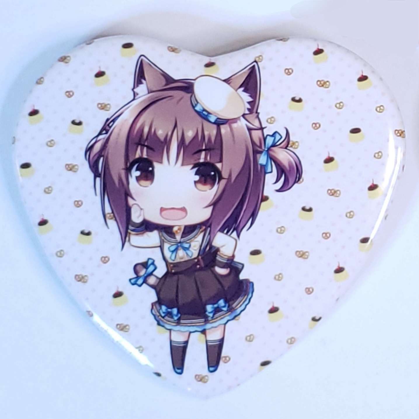 Nekopara Azuki Heart Can Badge