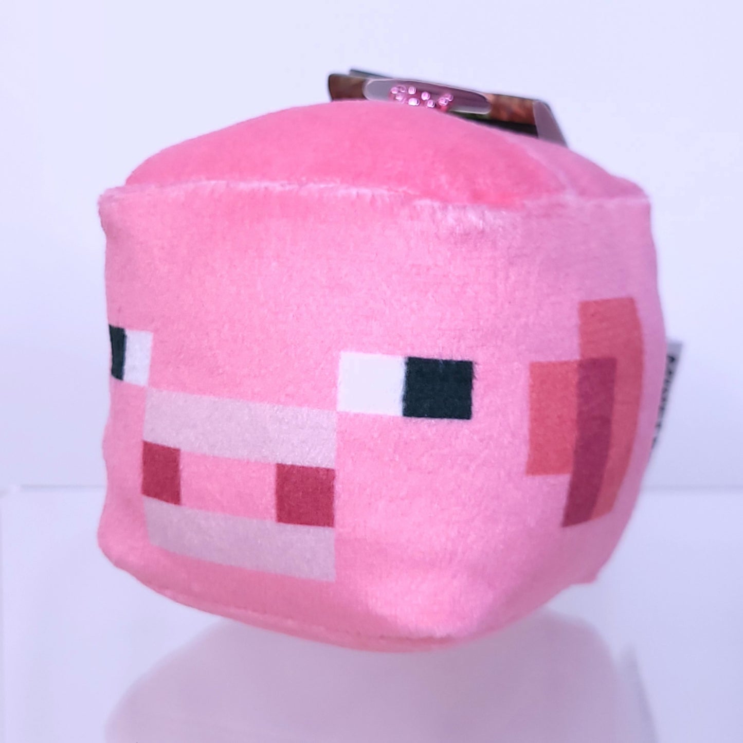 Minecraft Cube Pig Plush Keychain