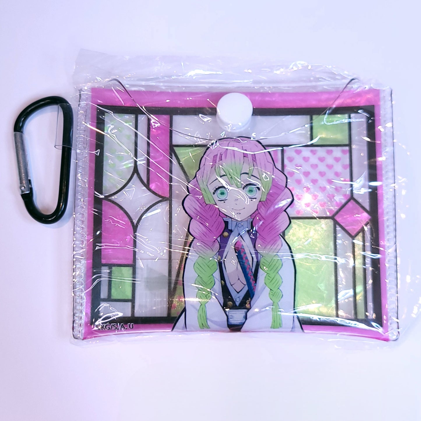 Demon Slayer Mitsuri Kanroji Plastic Pouch with Carabiner