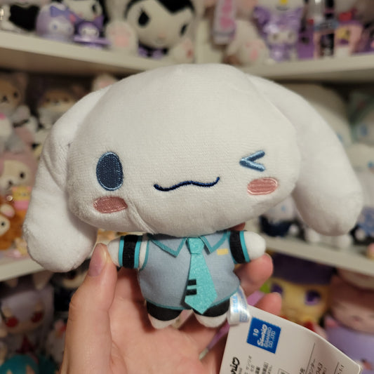 Hatsune Miku x Cinnamoroll Small Keychain Plush (Cinna Wink Ver)