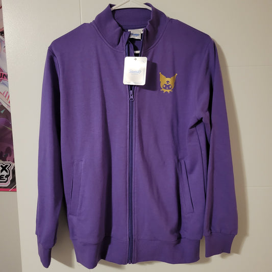 Purple Kuromi Zip Up Track Jacket Sweater