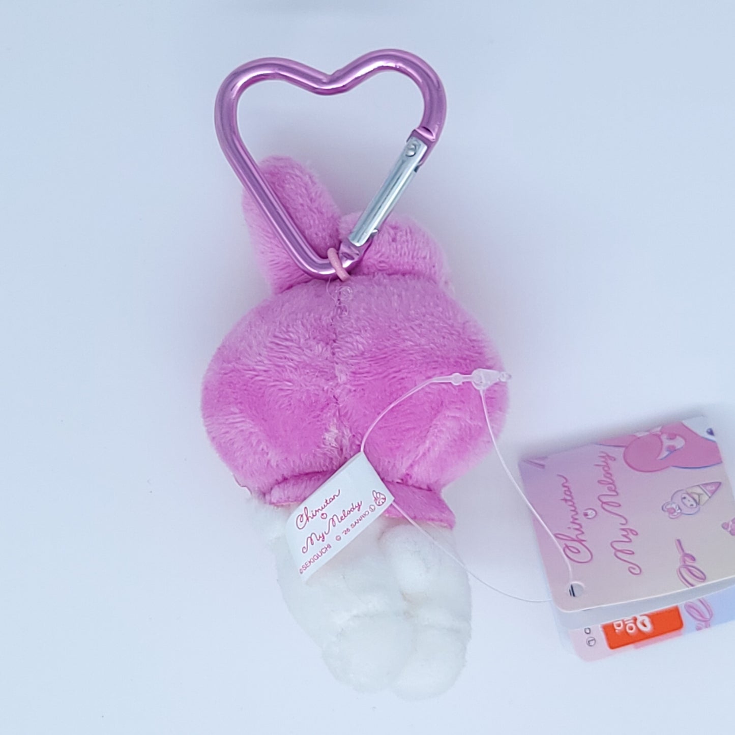 Sanrio Chimutan x My Melody Strawberry Ribbon Mascot Keychain Plush