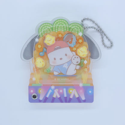 Sanrio Pochacco Idol Stage Design Shaker Charm Keychain