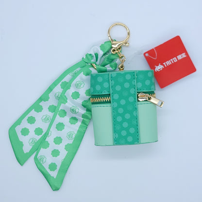 Chupa Chups Green Charm Pouch Keychain with Scarf