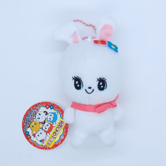 Heisei Retro Animal Bunny Mascot Keychain Plush Round1 Japan Exclusive