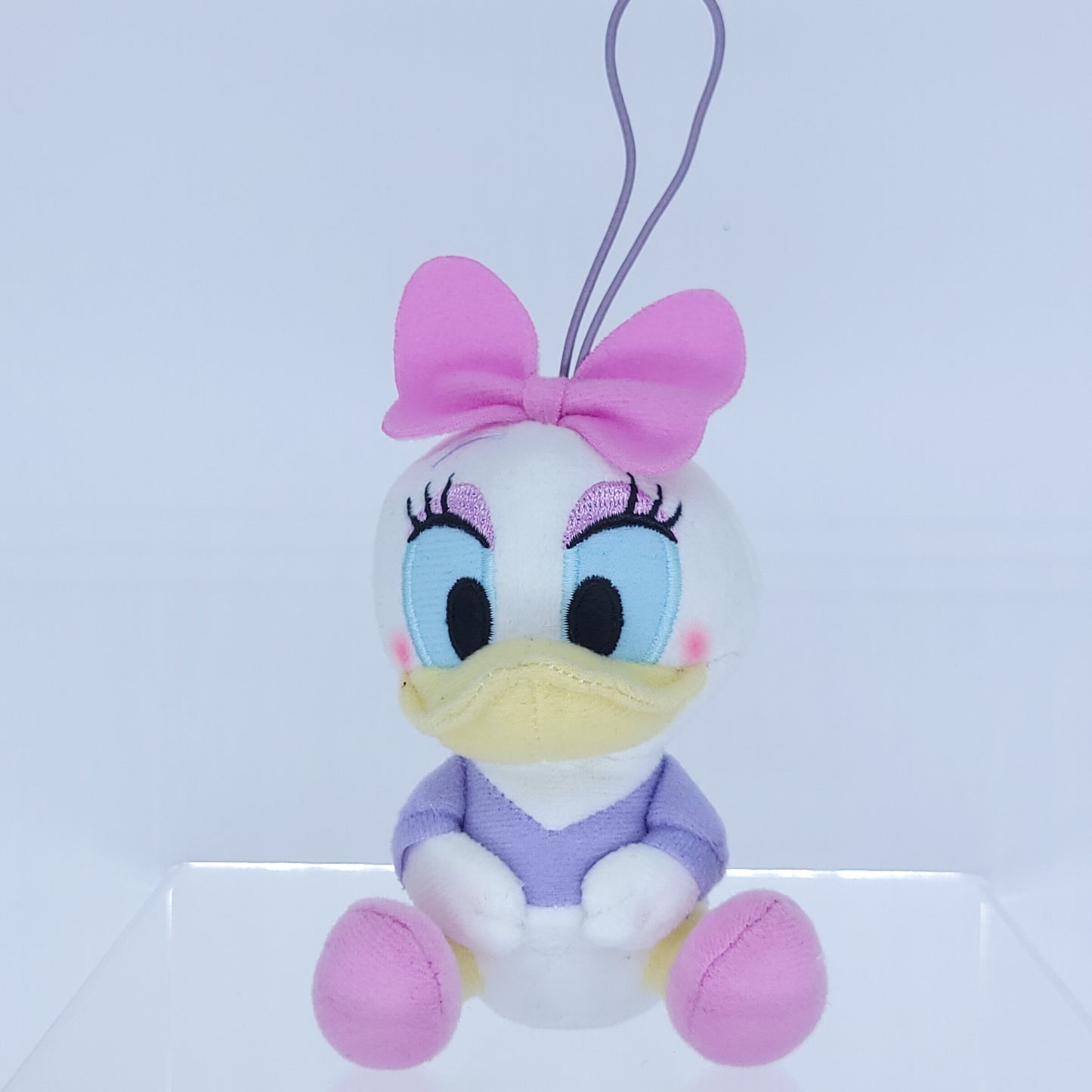 Disney Japan Daisy Duck Keychain Mascot Plush