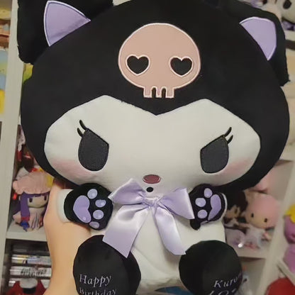 Kuromi Jumbo Birthday Black Cat Plush