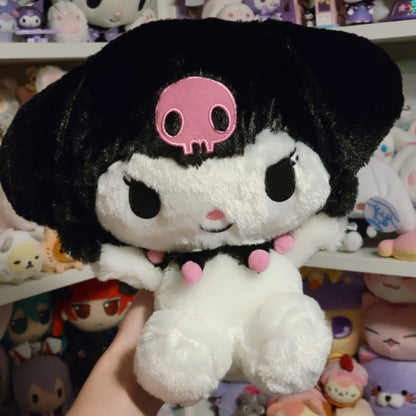 My Melody ＋ Kuromi - Kuromi - Squished Ears Plushie