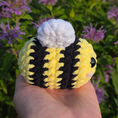 Handmade Crochet Bee Plush Stuffed Animal