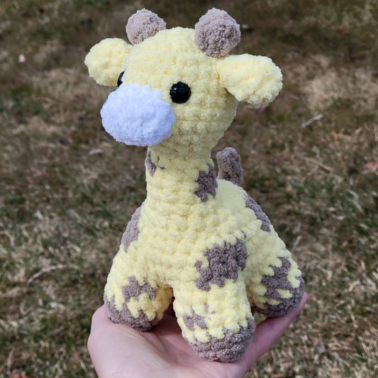 Handmade Crochet Giraffe Plush Stuffed Animal