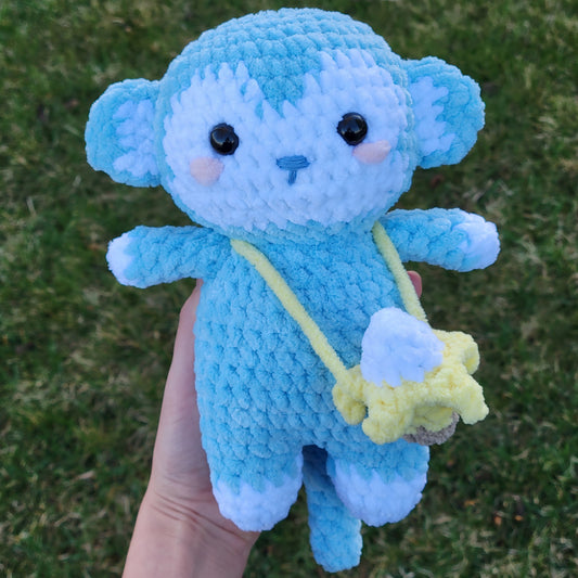 Handmade Crochet Monkey Plush Stuffed Animal