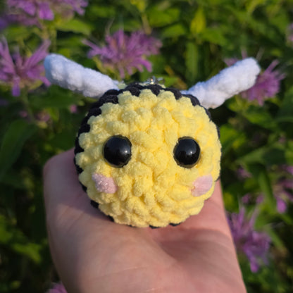 Handmade Crochet Bee Plush Stuffed Animal