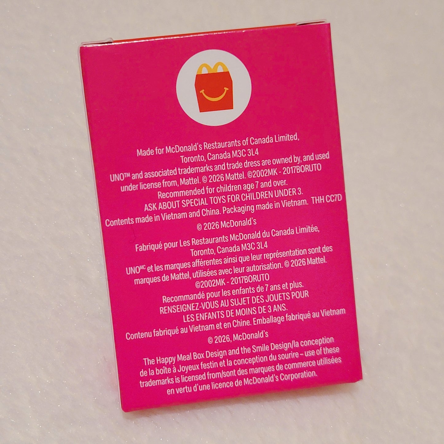 Mcdonald's Canada Anime Uno Cards Happy Meal Toy - Spy X Family, My Hero Academia, Naruto, Boruto