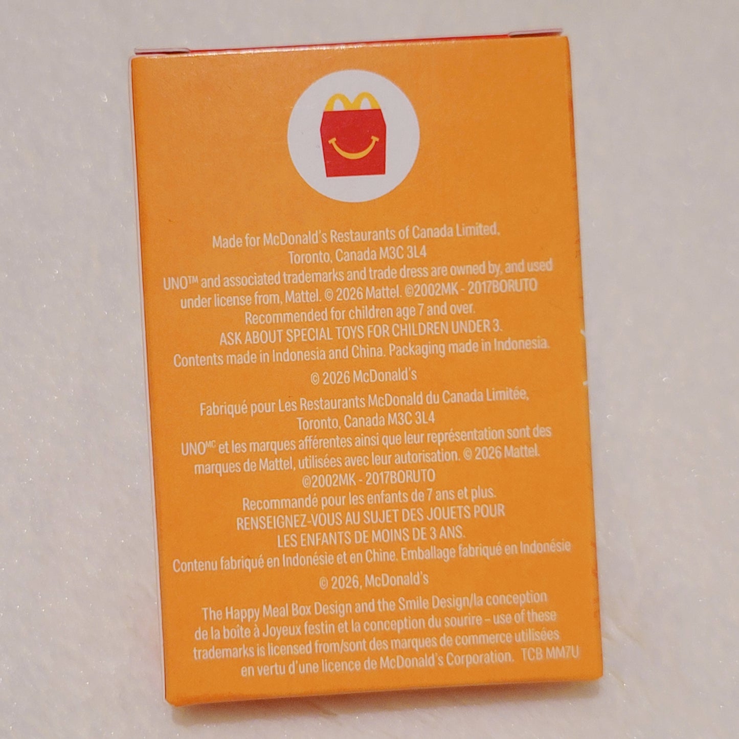 Mcdonald's Canada Anime Uno Cards Happy Meal Toy - Spy X Family, My Hero Academia, Naruto, Boruto