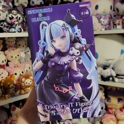 Hatsune Snow Miku x Kuromi Trio Try iT Figure Furyu Sanrio US SELLER