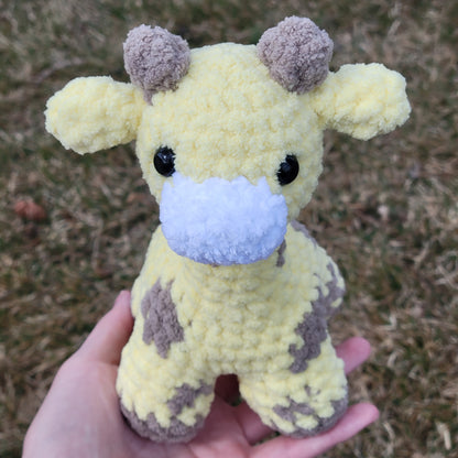 Handmade Crochet Giraffe Plush Stuffed Animal