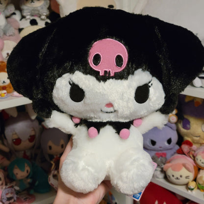 My Melody ＋ Kuromi - Kuromi - Squished Ears Plushie