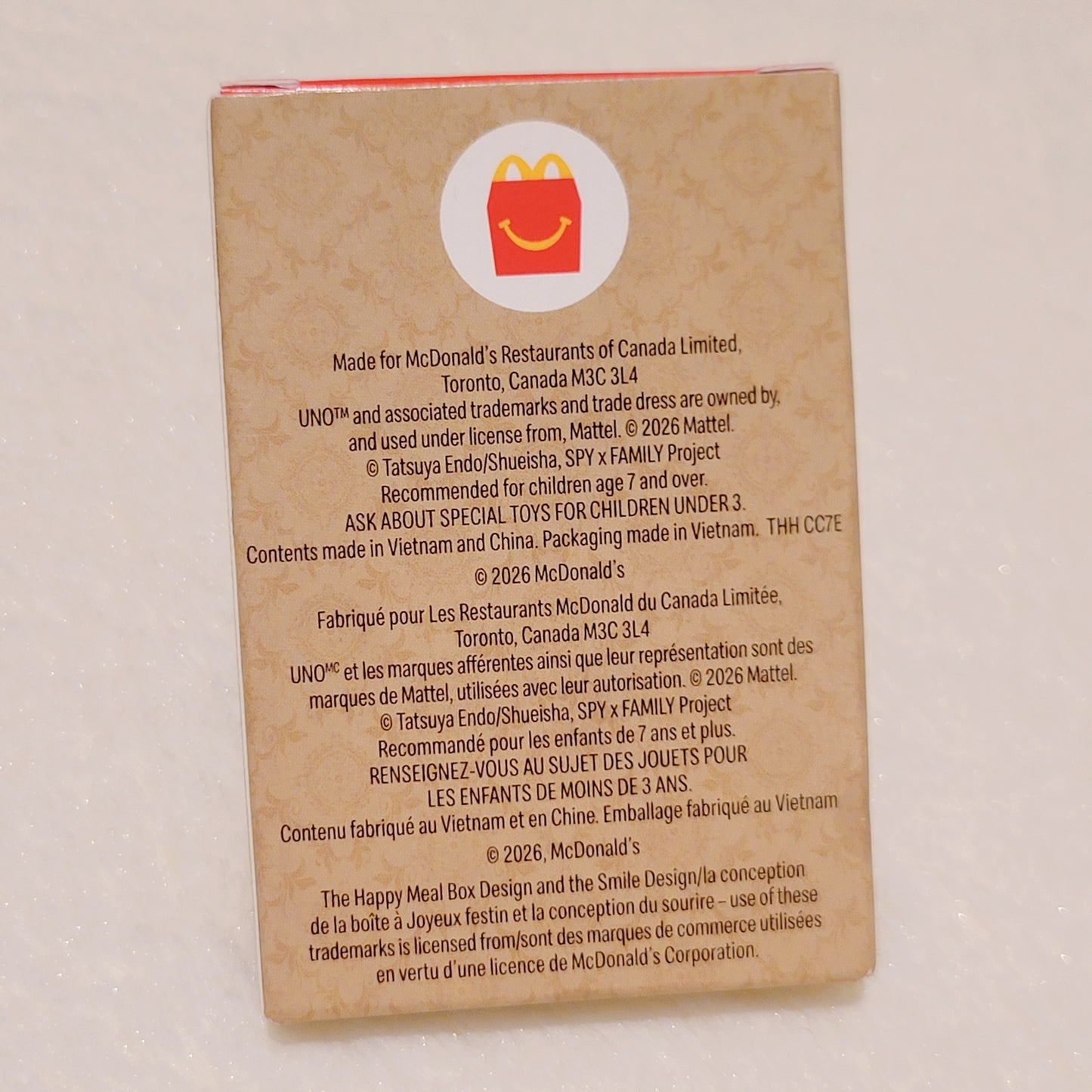 Mcdonald's Canada Anime Uno Cards Happy Meal Toy - Spy X Family, My Hero Academia, Naruto, Boruto